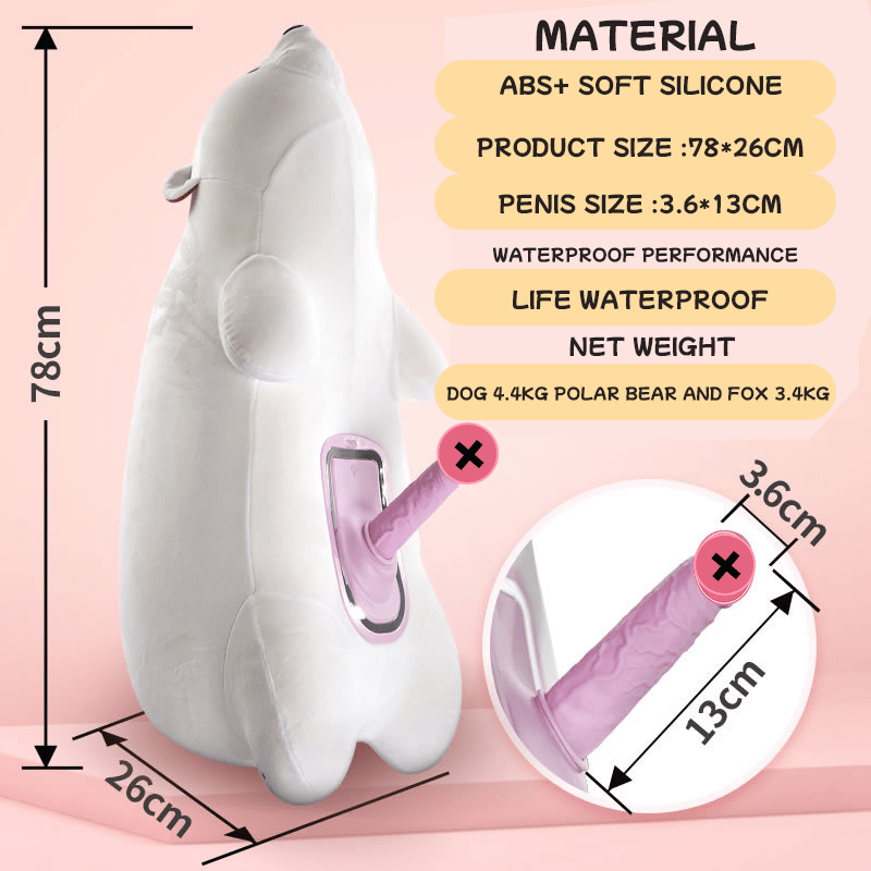 Discreet Pillow Polar Bear Remote Control
