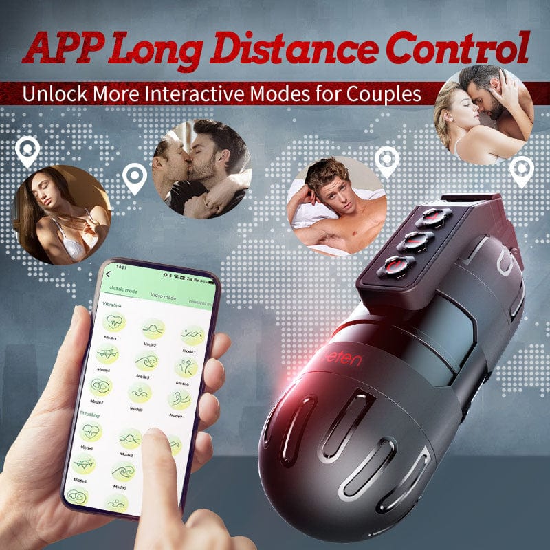 Leten Grenade Strong Shock Male Masturbation Device Mobile App Remote Control