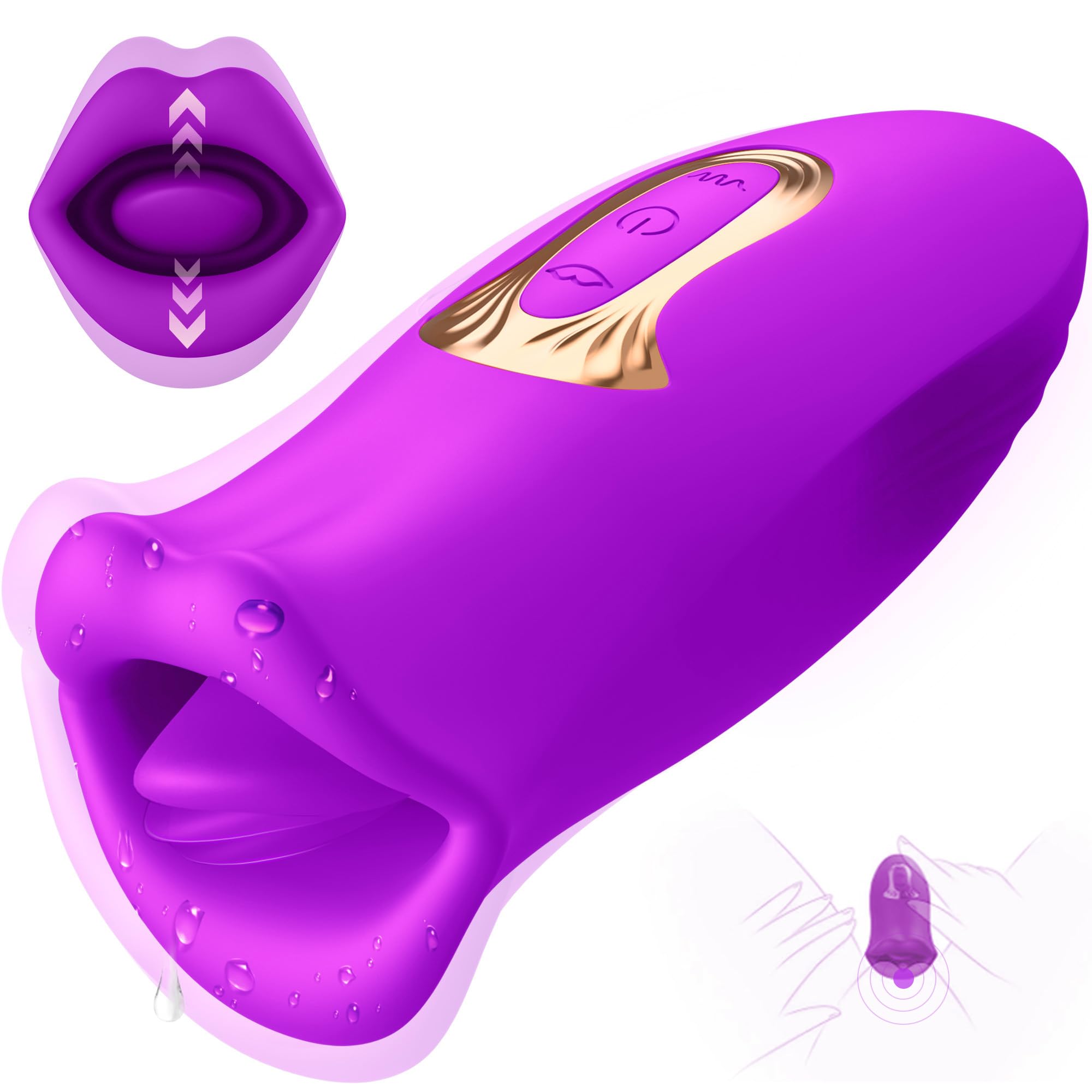 Rose Muncher 10 Biting & 10 Vibrating Modes Stimulate Nipple Clitoral Women Vibrator